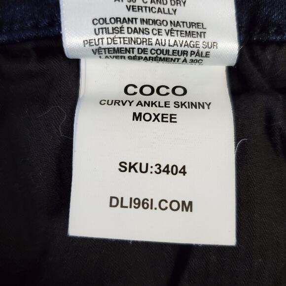 DL1961 Women's Coco Curvy Ankle Skinny Jeans Size 27 Mid Rise Dark Wash Stretch - Picture 8 of 10